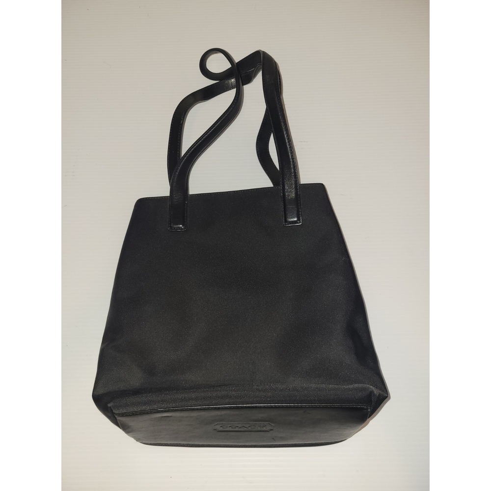 Vintage Coach Black Twill Nylon Mercer Bag 7411 - Picture 2 of 15